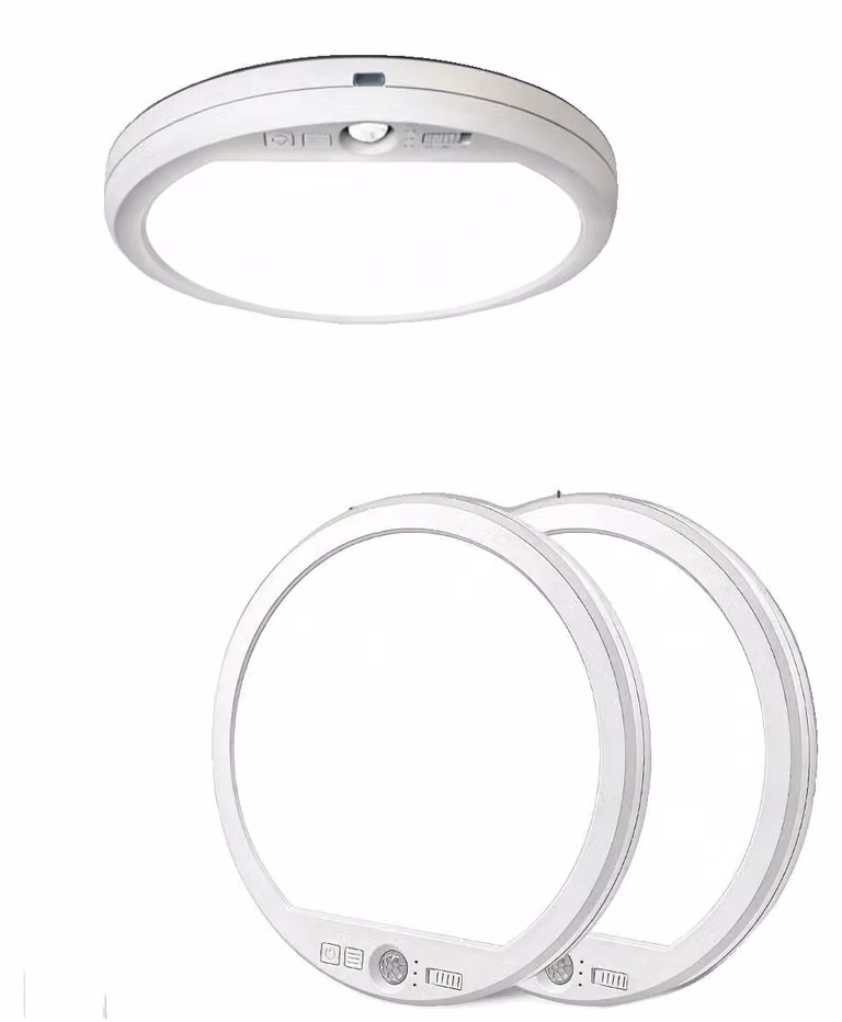 Lampada a soffitto, con luminosità regolabile, sensore di movimento, confezione da 2 pezzi
