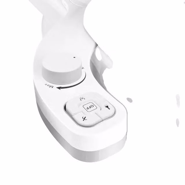 Attacco per bidet, design ultrasottile, pressione dell'acqua regolabile, bianco