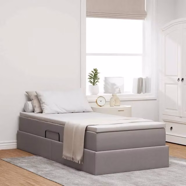 vidaXL Letto con contenitore e materasso Talpa in poliestere L/P/H: 100 x 200 x 48.5 cm – 1