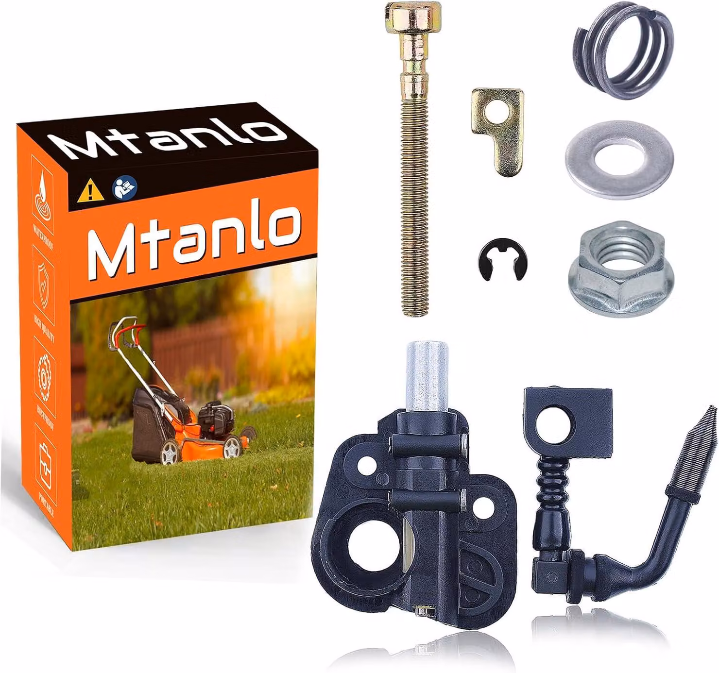 Kit pompa dell'olio e tendicatena, ricambio per motoseghe McCulloch e Jonsered, comprensivo di ingranaggio a vite