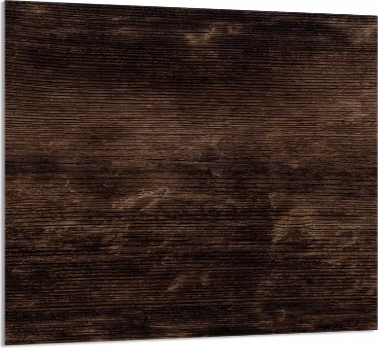 GLASPLATTE FÜR KÜCHE 65x60 Holz