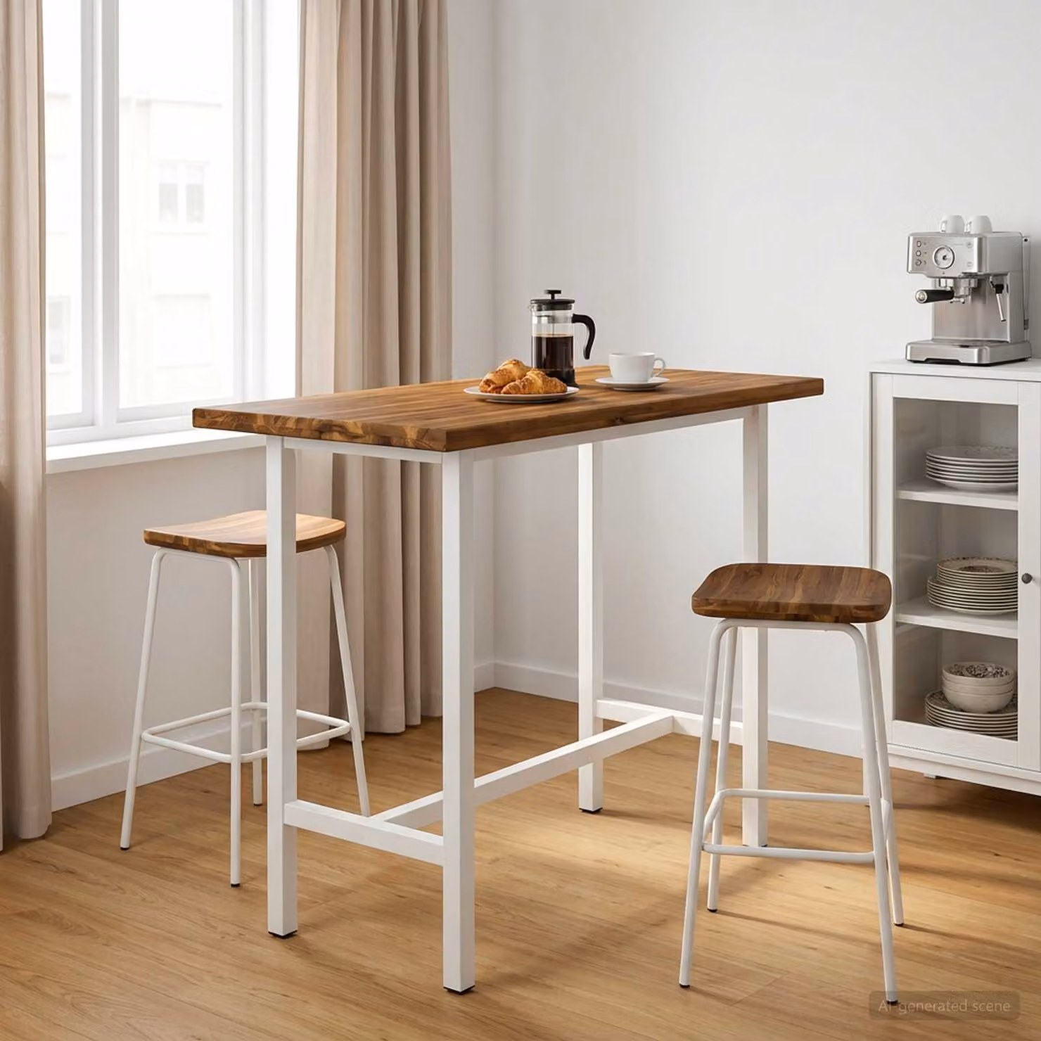 Piano del tavolo rettangolare in legno di acacia non trattato vidaXL, marrone, L 100 cm x P 50 cm x H 3 cm