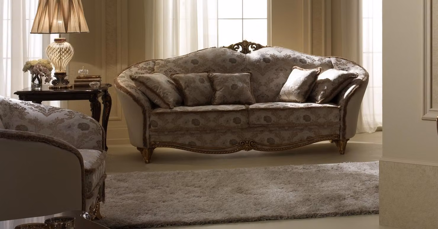 Sofagarnitur 3+1 Sitzer Klassischer Wohnlandschaft Sofas Couchen Polster Sofa