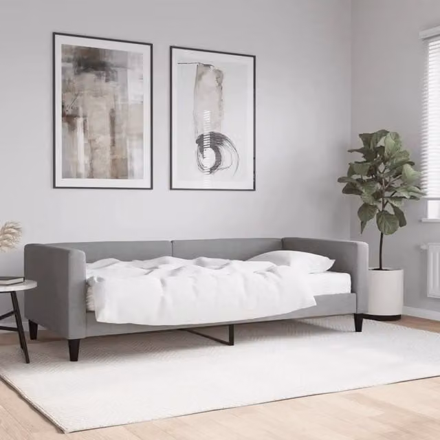 Divano Letto Moderno vidaXL Grigio per Soggiorno e Camera da Letto