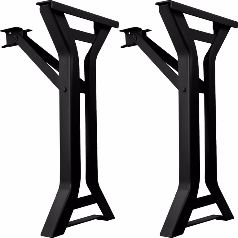 Natural Goods Berlin, set per tenda da birra Y-FORM, set per tenda da birra fai da te, telaio per tavolo pieghevole, telaio per panca, set per tendone, inossidabile, 2 pezzi, H43 x L23cm - panca, nero