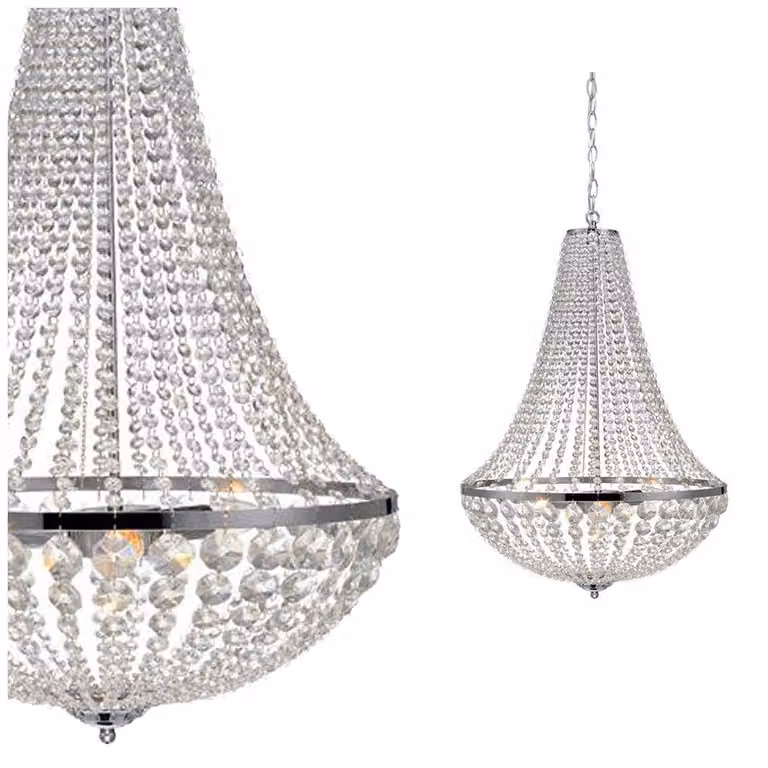GRÄNSÖ lampada a sospensione in cristallo cromo 3 luci