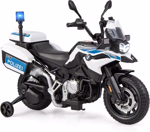 Moto elettrica BMW per bambini con batteria ricaricabile e luci e suoni, colore bianco – 1