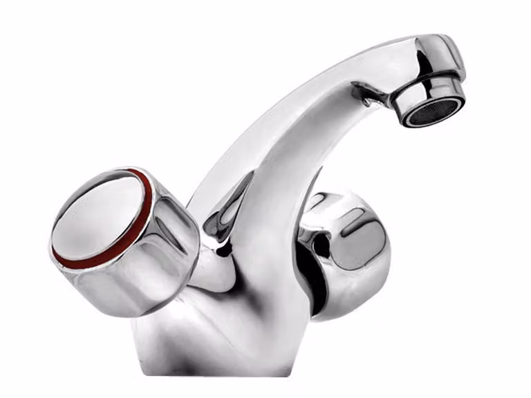 Miscelatore per lavabo Balletto (85002) Miscelatore per lavabo a colonna, valvola in Vetroceramica, cromo
