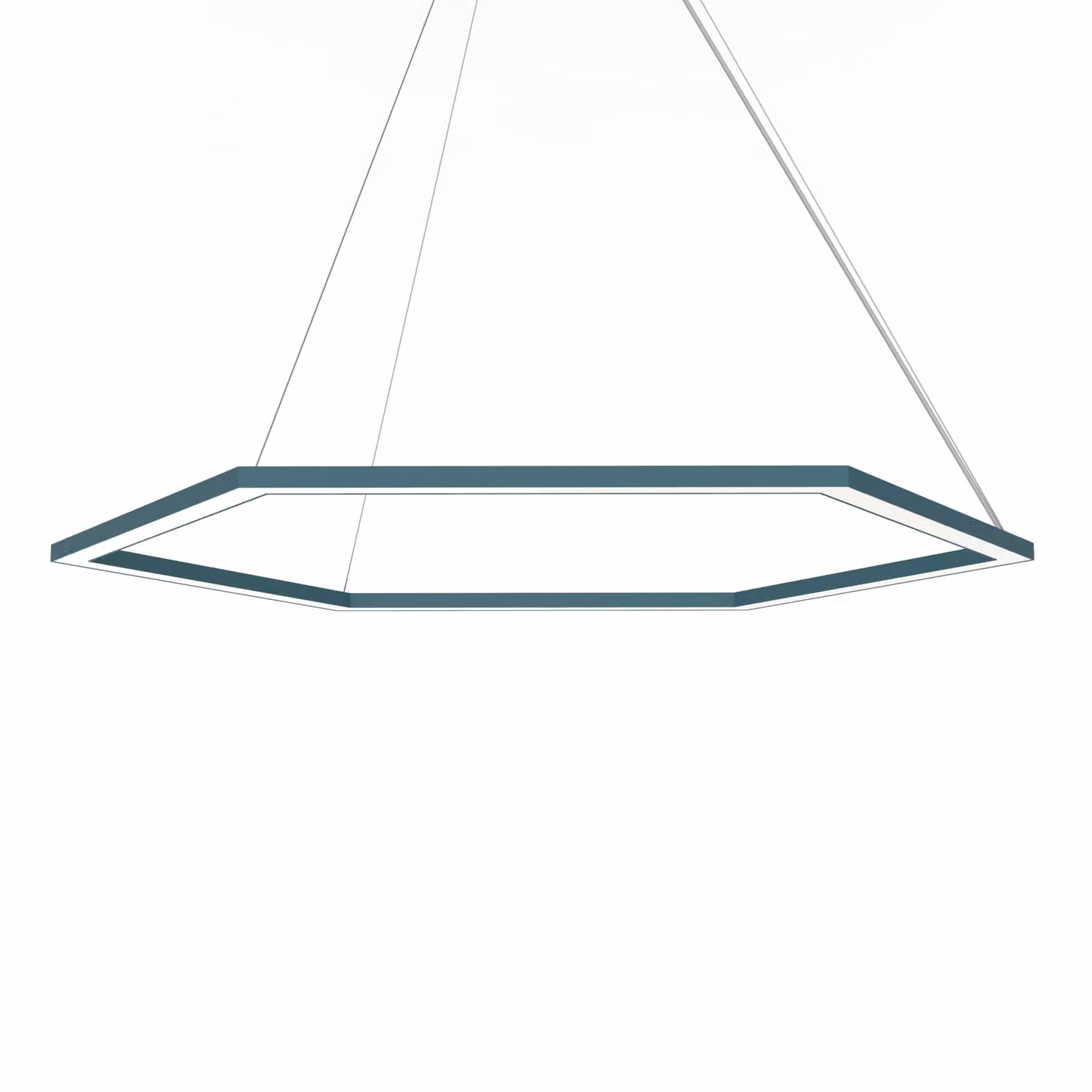Lampada A Sospensione Esagono D90 Monocolore Opaca