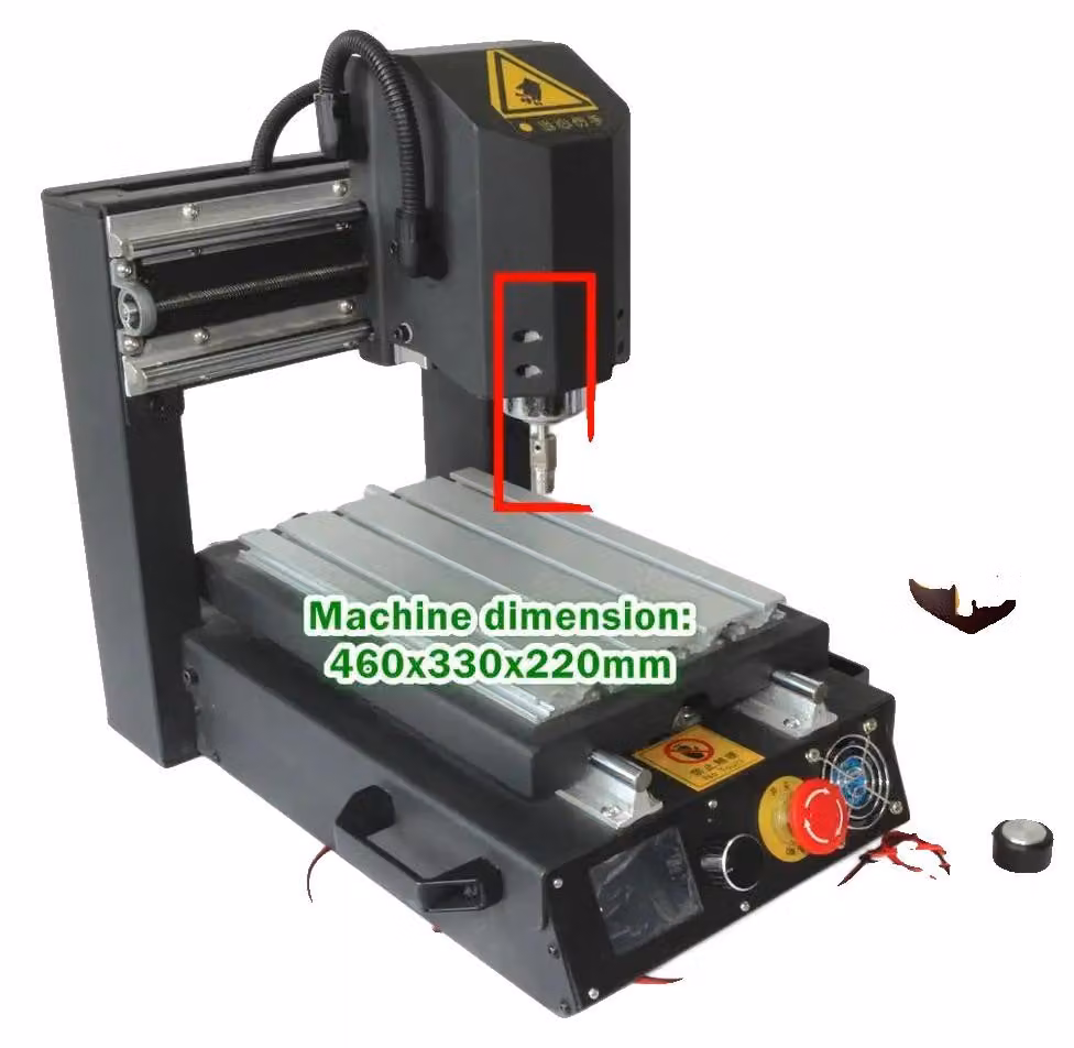 Fresatrice CNC, sistema di controllo autonomo, design compatto da banco, 220V, 220V