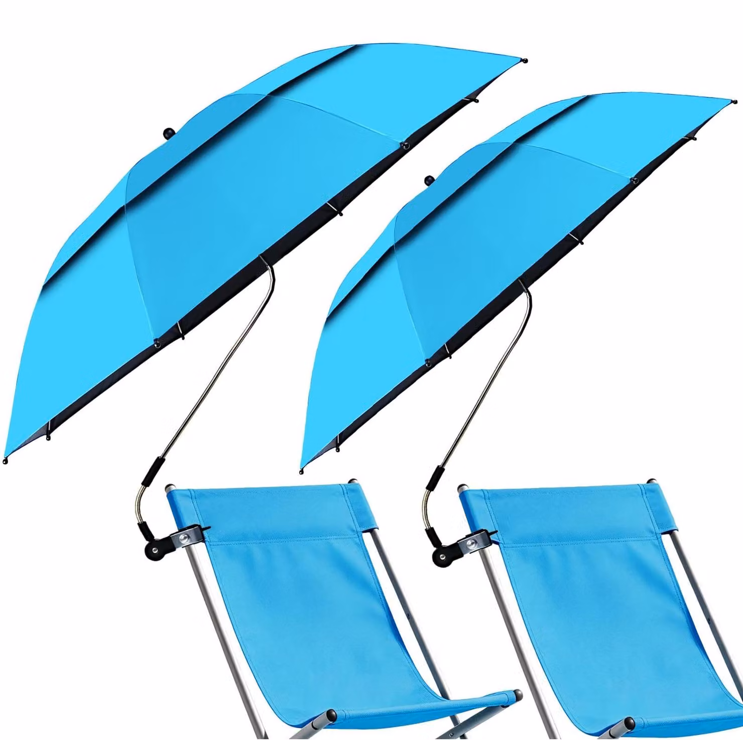 Elzusha - Parasole per sedie, UPF50+, regolabile a 360°