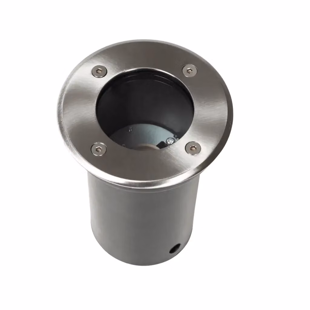 Set di 12 faretti da incasso per esterni vidaXL, modello rotondo in acciaio inossidabile e vetro, colore argento, protezione IP67 per giardino – 2
