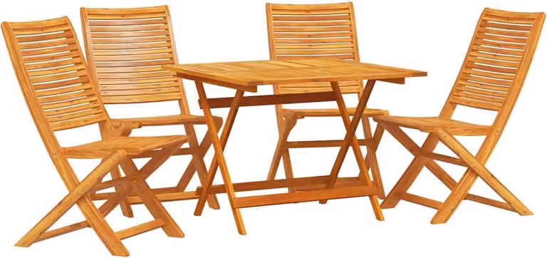 Set da Pranzo per Giardino 5 pcs Marrone