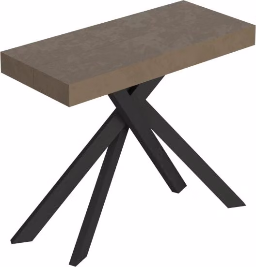 Consolle allungabile 90x40/196 cm Sakuro Small Tortora gambe antracite