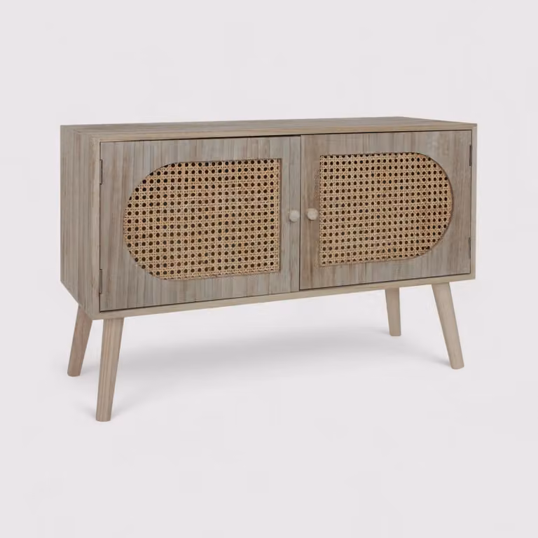 Moraea - Credenza da ingresso in stile boho chic con 2 ante