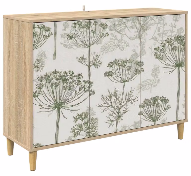 Mobiletto buffet GOTHA Sonoma, dimensioni 102 x 33 x 75 cm, realizzato in legno ingegnerizzato