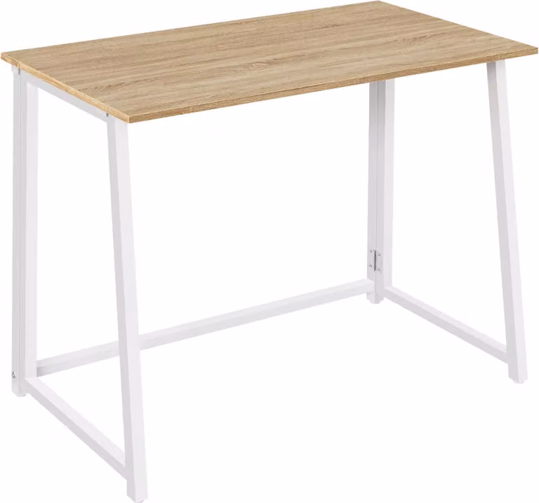 Scrivania Valora - MAX 1.0 Sonoma / Gambe bianche | Scrivania minimalista per lo studio o il lavoro