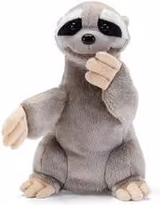 Peluche Marionetta Bradipo (29x18x23cm) PUPPETS Grigio 28393