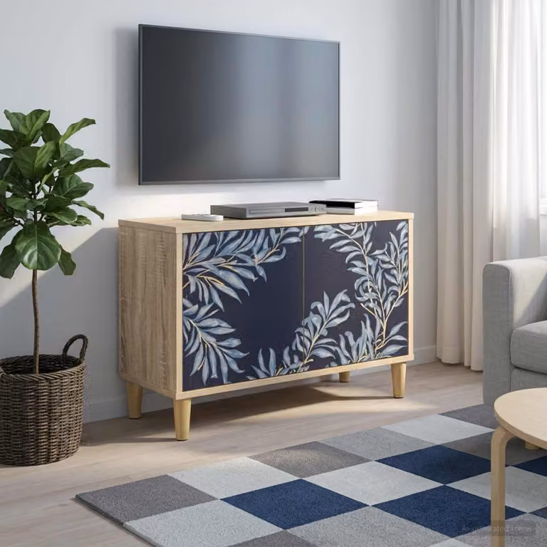 Mobile TV vidaXL DOKKUM moderno in legno ingegnerizzato color marrone L: 69 cm, P: 33 cm, H: 50 cm
