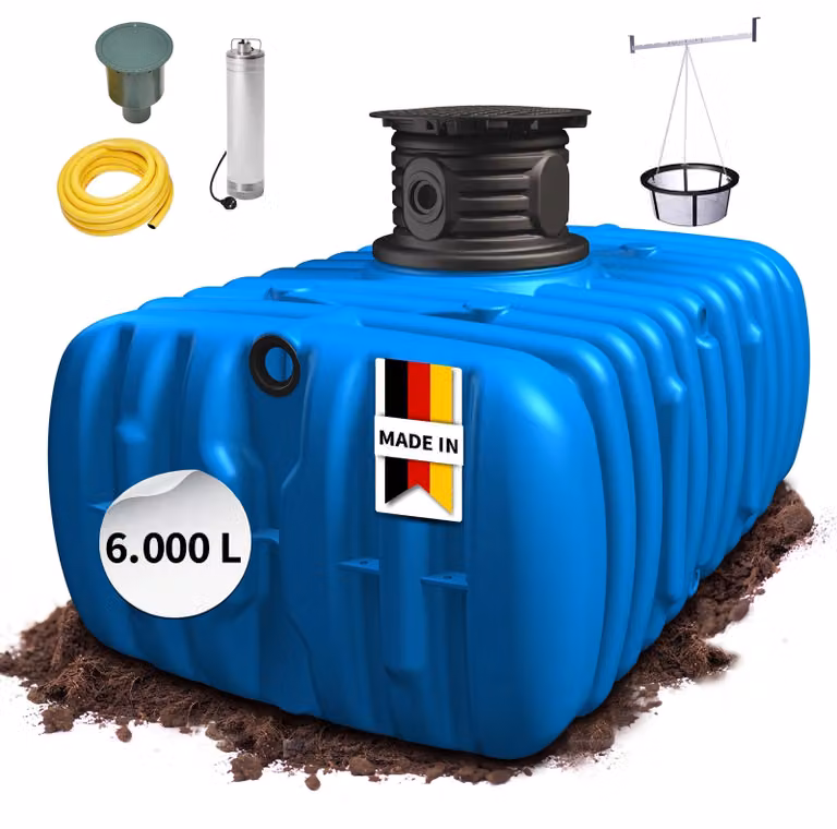 Serbatoio interrato piatto walk-in garden comfort FLAT M 6.000L 4Rain 295137