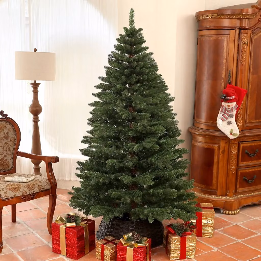 Albero di Natale Artificiale GIORDANOSHOP Verde con 1050 Rami e Apertura a Cerniera, Altezza: 180 cm – 2