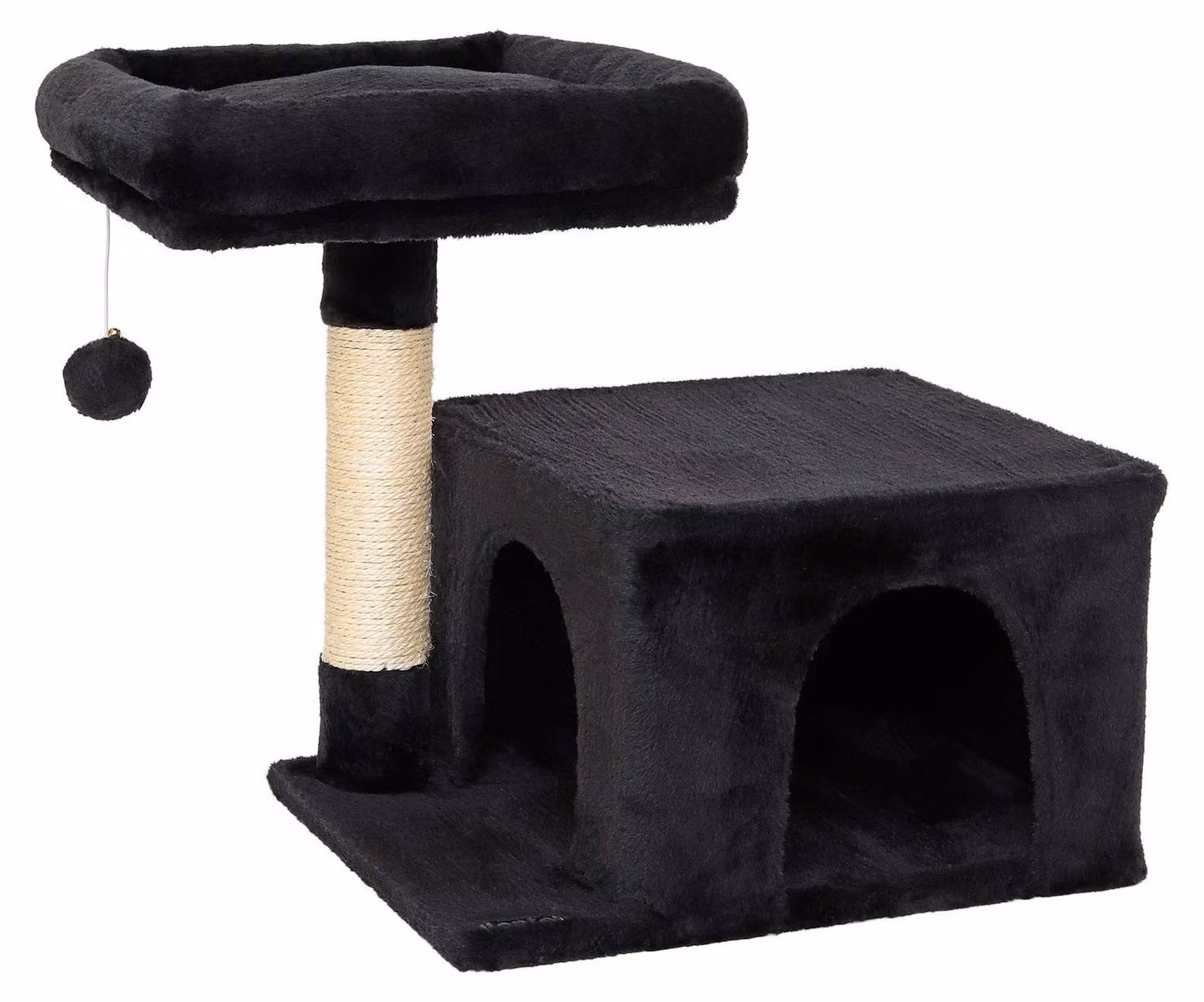 Albero per gatti con rifugio e pallina giocattolo - altezza 50 cm