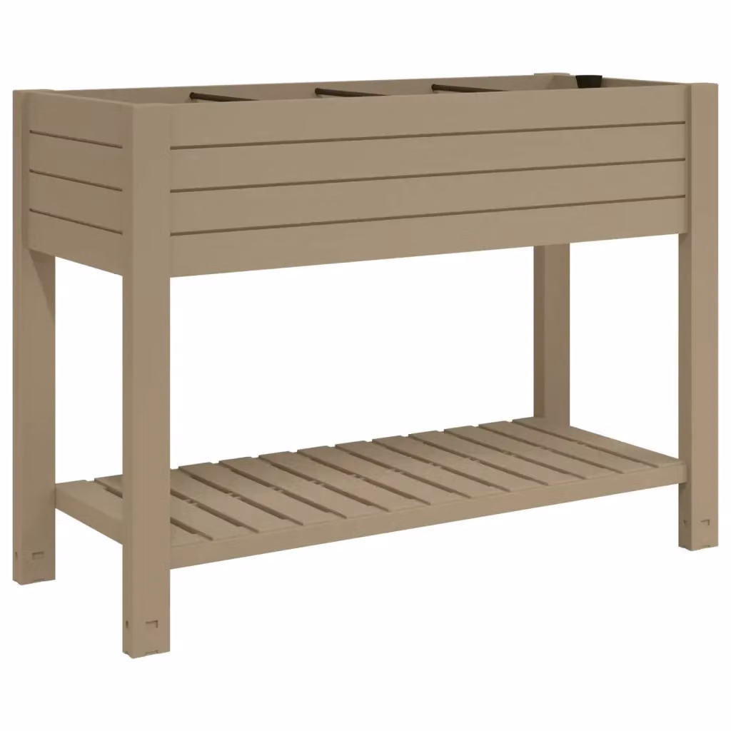 Fioriera da giardino Videx in plastica marrone L: 110 cm, P: 45 cm, H: 79 cm – 2