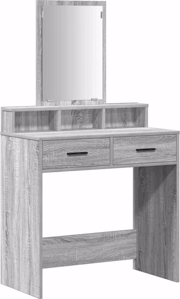 Tavolo da Trucco con cassetto Grigio Sonoma 79 x 41 x 140 cm