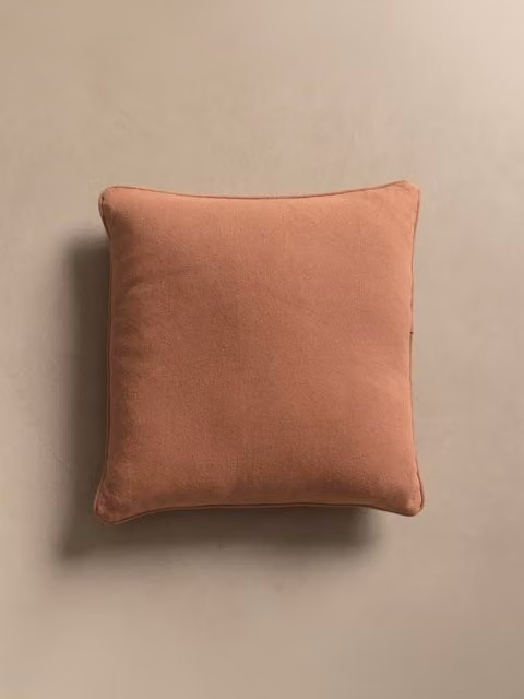 Cuscino quadrato Bloq corallo Kenay Home in cotone con rivestimento lavabile L/P: 45 x 45 cm