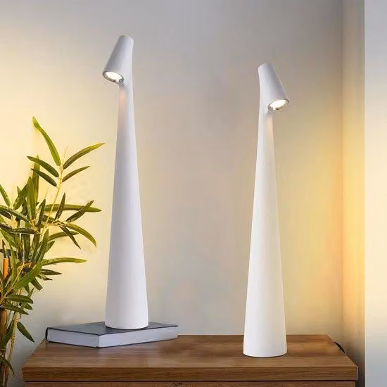 Set di 2 lampade da tavolo wireless – Lampade LED touch ricaricabili con 3 livelli di luminosità, adatte per interni ed esterni