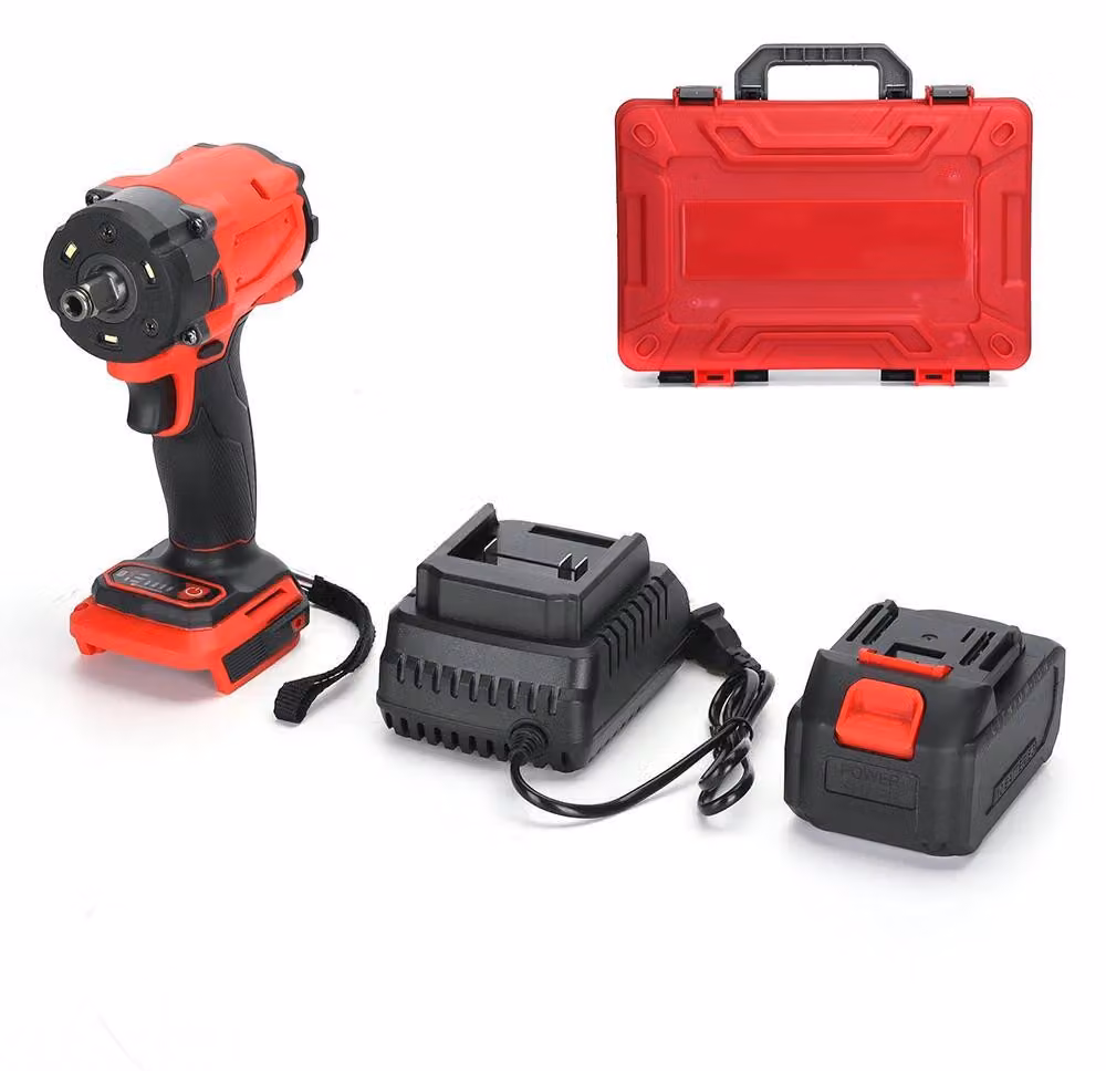 Avvitatore a impatto a batteria - Attacco quadrato da 1,27 cm (1/2 pollice) - Coppia di 350 Nm - Motore brushless da 21 V - Per il fai-da-te - 1 batteria inclusa