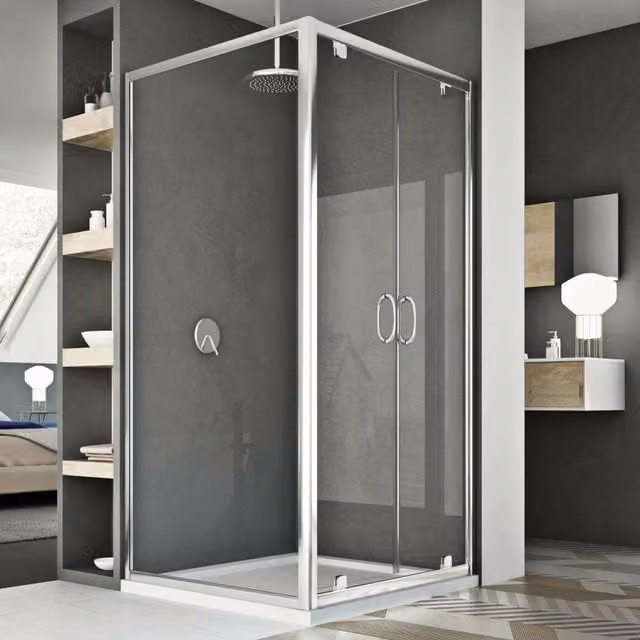 Box Doccia 70x100 AP. 100 CM H185 trasparente mod. Sintesi Duo 2 Ante