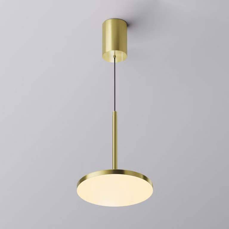 Maytoni lampada LED a sospensione Plato, ottone, Ø 18,5 cm, alluminio Plato, Ottone / Oro, Soggiorno / Sala da pranzo, Alluminio, Moderno