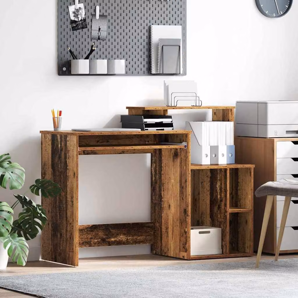 Maison Exclusive - Scrivania in legno antico 120,5 x 44 x 88,5 cm Materiale ligneo