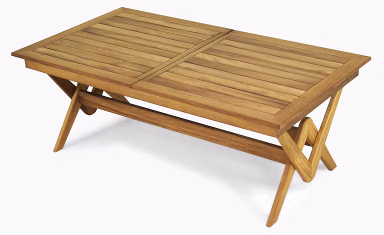 Großer Gartentisch Luxuriöse Holz Möbel Designer Tisch Robuste Esstische
