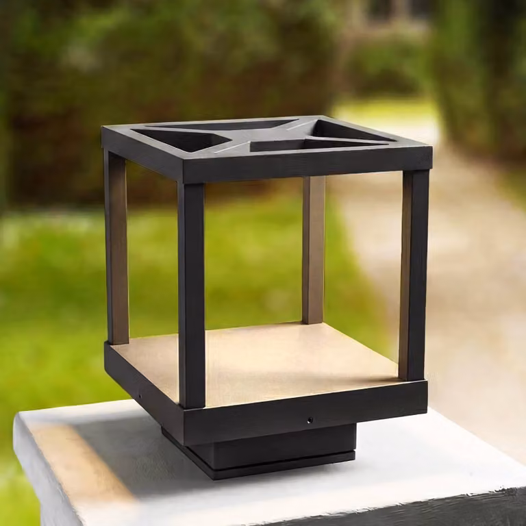 Lucande Lampioncino LED Lealan, nero, metallo, 23 cm, IP54 Lealan, Nero, Alluminio, Moderno, Lampada LED da esterni