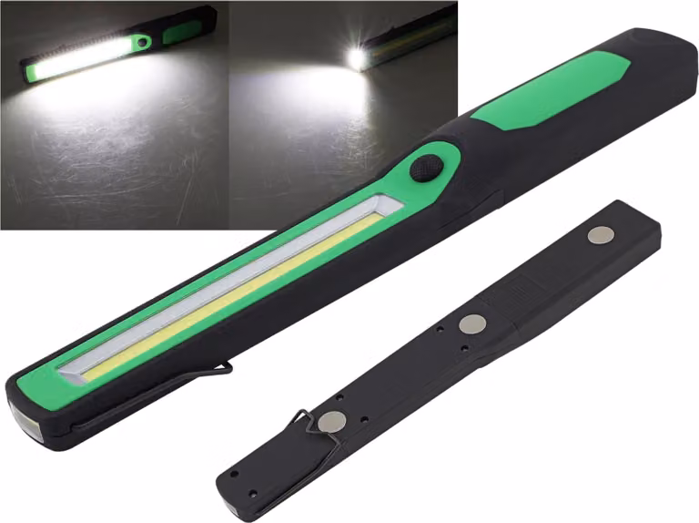 ChiliTec Luce da lavoro a LED CAL-COB-LED 300+100lm 3/1W 280x40x25mm 4xAA necessaria (23234)