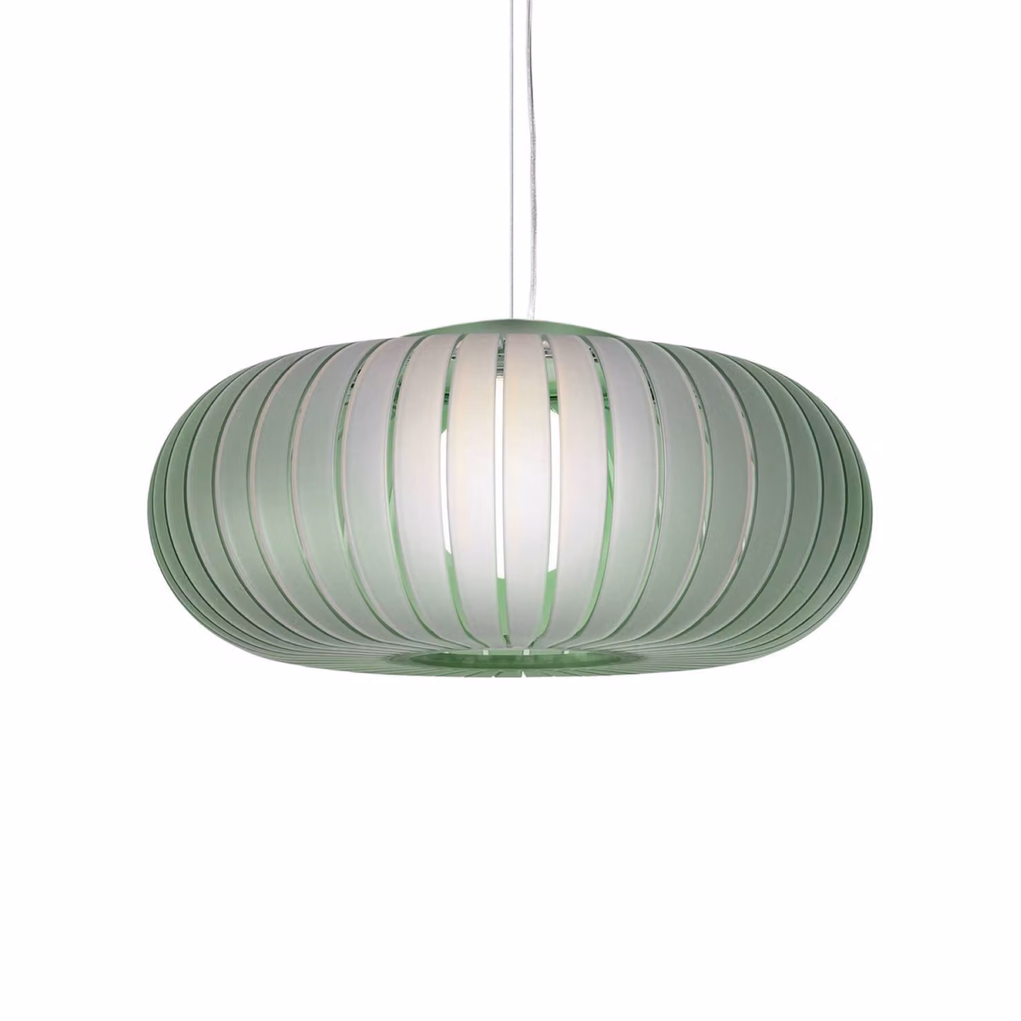 Kartell Lampada a sospensione Teresa Frozen, Verde, Soggiorno / Sala da pranzo, Plastica, Design, Lampada a sospensione