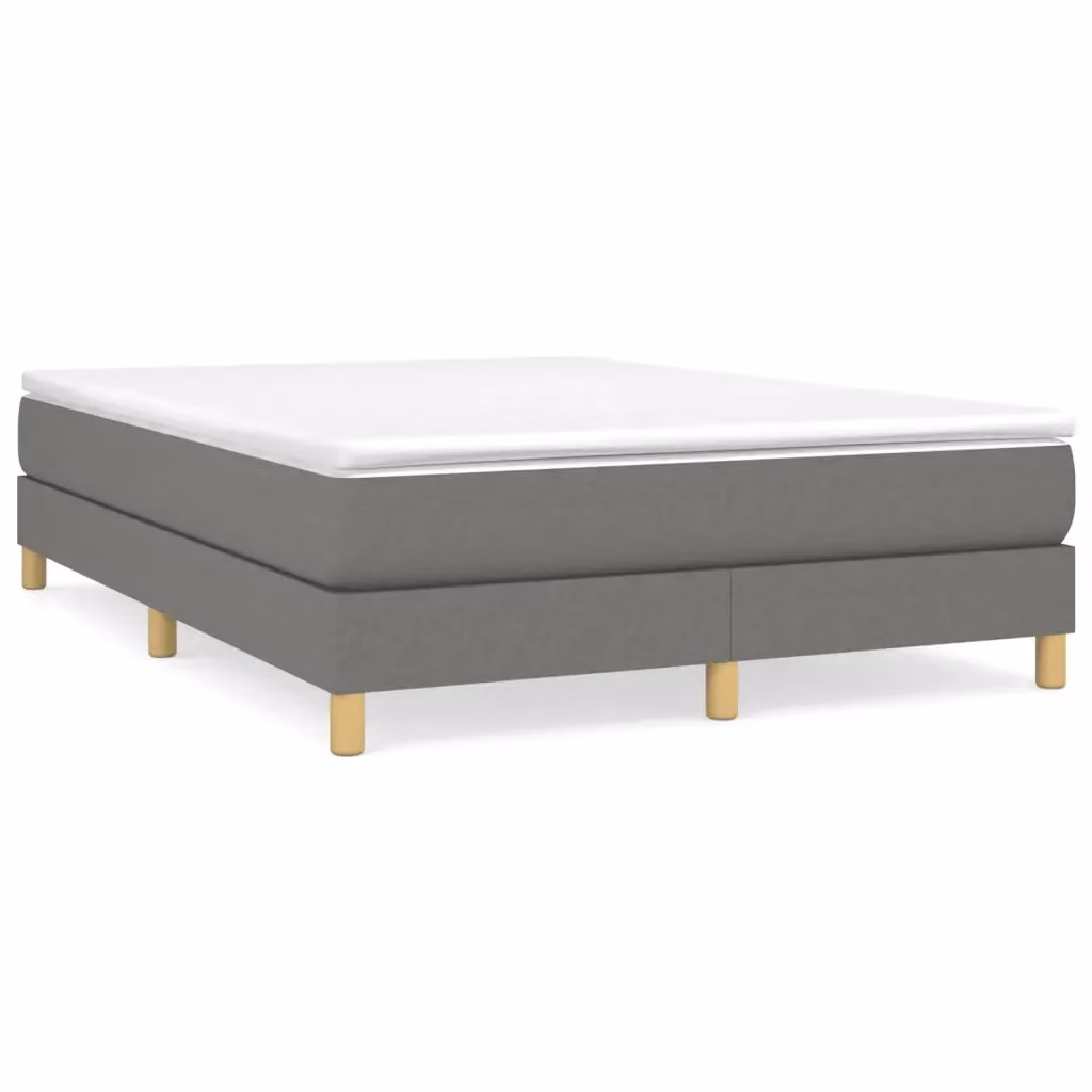 Letto Ibrido con Giroletto a Molle e Materasso vidaXL Grigio e Bianco L/P/H: 140 x 200 x 203 cm – 2