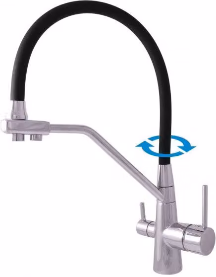 Miscelatore lavello SEINA con separatore acqua potabile H.44 cm
