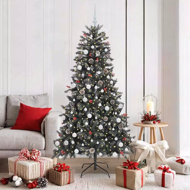 Maison Exclusive - Albero di Natale artificiale verde 180 cm PVC, plastica e acciaio