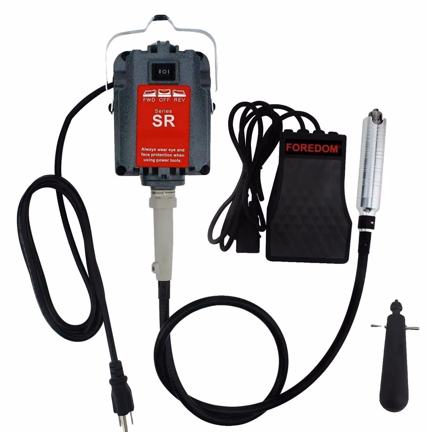 Levigatrice con albero flessibile, potenza 230W, regolazione continua della velocità, 220V