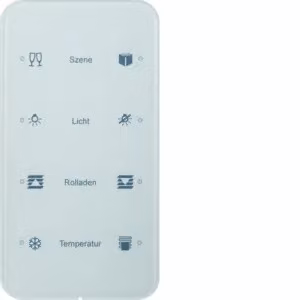Berker 75144160 Sensore tattile quadruplo Comfort in vetro, bianco polare Berker R.1