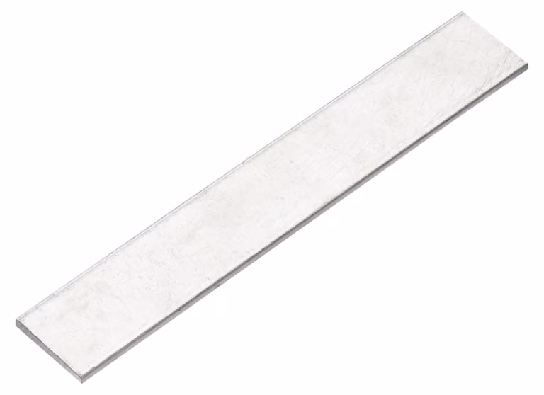 Striscia piatta in rame, dimensioni 15,2 x 2,5 cm, spessore 3,2 mm, stagnata, 1 pezzo