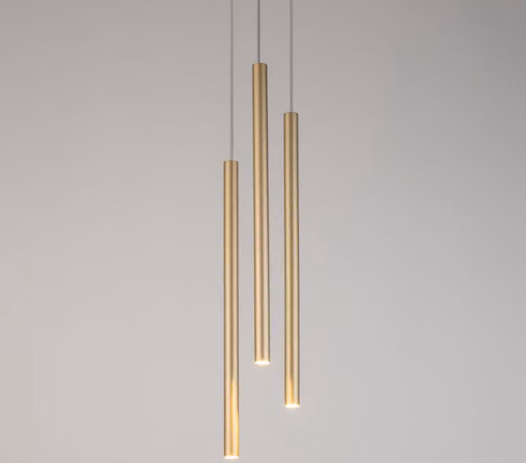 Lampada a sospensione moderna decorativa tripla rotonda oro Sopel 3xG9 3W Sigma Lighting