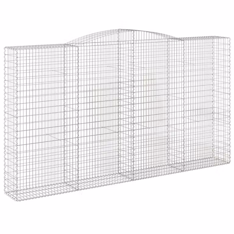 Cesto Gabbione ad Arco 400x50x220/240 cm Ferro Zincato
