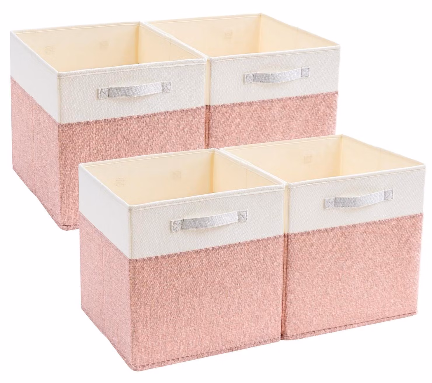 Omgoods - Scatole di stoccaggio 30 x 30 x 30 cm, set di 4 per abbigliamento e giocattoli
