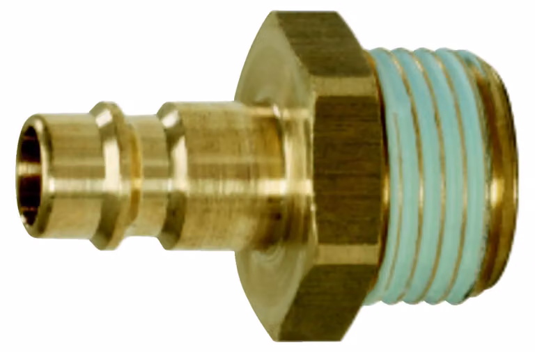 KS TOOLS Nipplo a innesto in ottone con filettatura esterna G3/8 "AG - 515.3490
