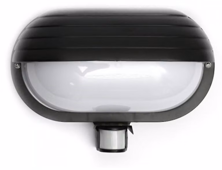 Ecolite WHST69-CR Apparecchio da parete per esterni NEPTUN 2 con sensore a 180°, IP44,