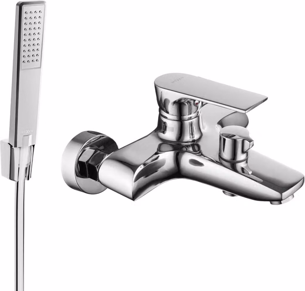 Mexen Axel R72 rubinetto per vasca con set doccia, cromo - 7383R72-00